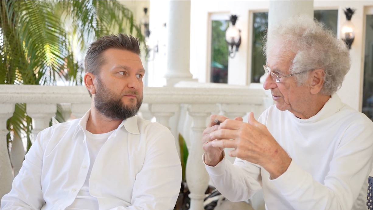 Paul Healingod with George P. Einstein, PhD, ScD (HC), Professor of Biophysics and Medicine, at one of the Mycomysticism retreats.